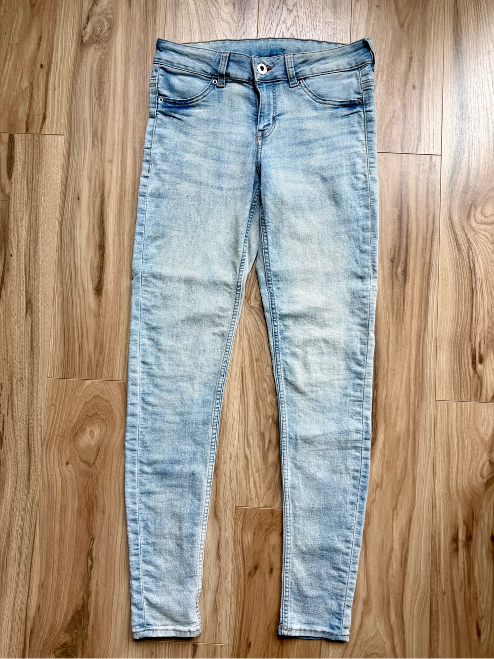 H&M Pale Blue Skinny Jeans - Light Wash